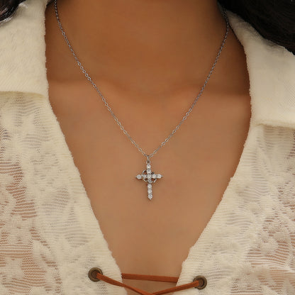 Crown Cross Necklace