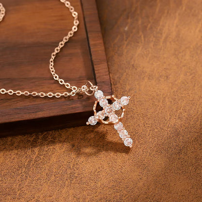 Crown Cross Necklace