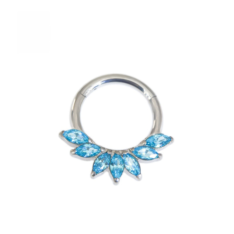 Crown Wing Butterfly Nose Piercing Jewelry