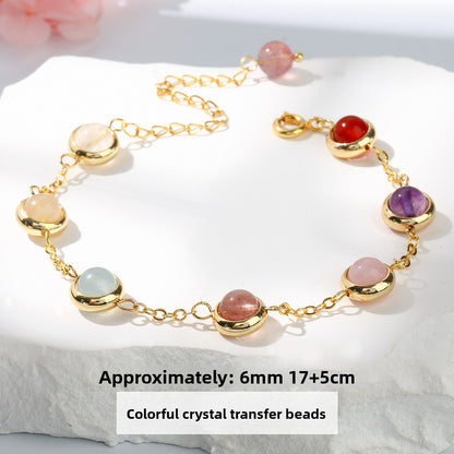 Crystal Agate Tiger's Eye Bracelet