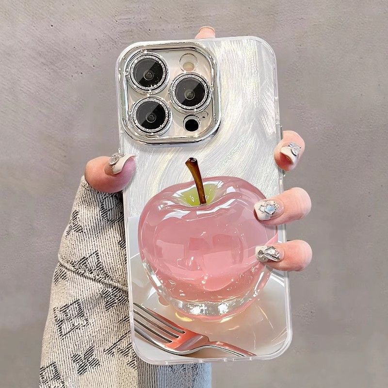 Crystal Apple Design Phone Case