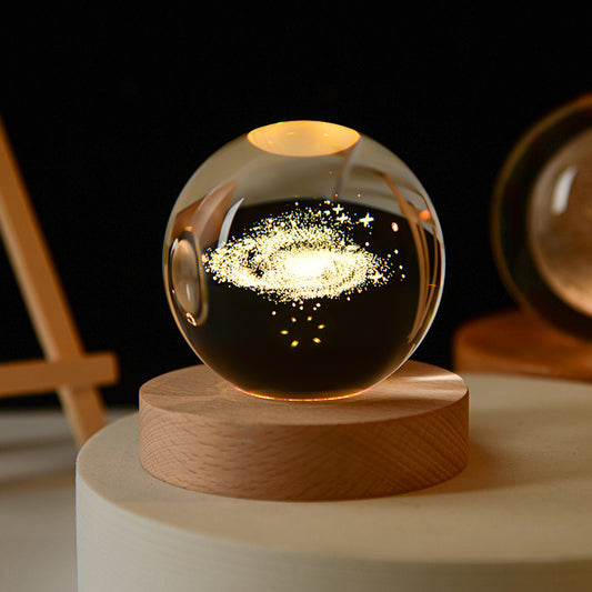 Crystal Ball LED Night Light with USB Power