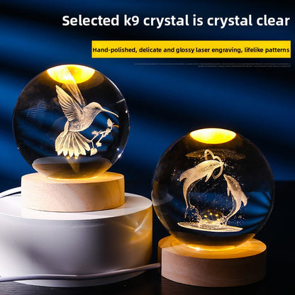 Crystal ball night light