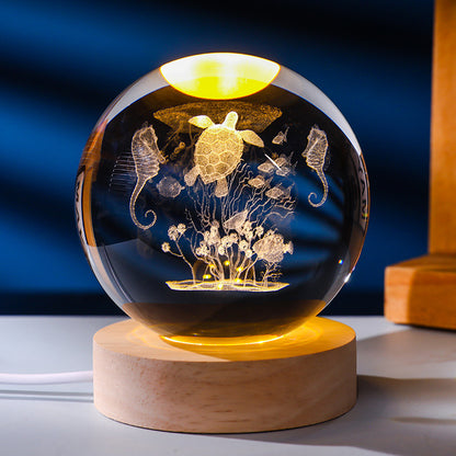 Crystal ball night light