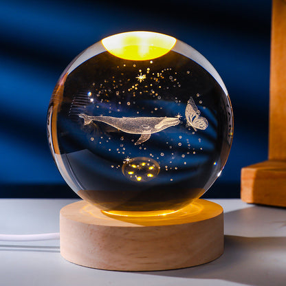 Crystal ball night light