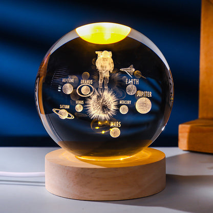 Crystal ball night light