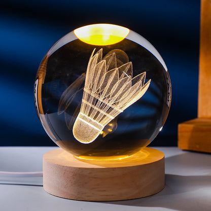 Crystal ball night light