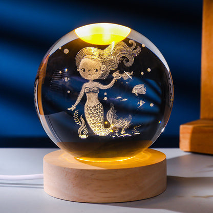 Crystal ball night light