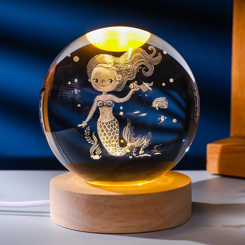 Crystal ball night light