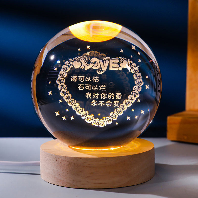 Crystal ball night light