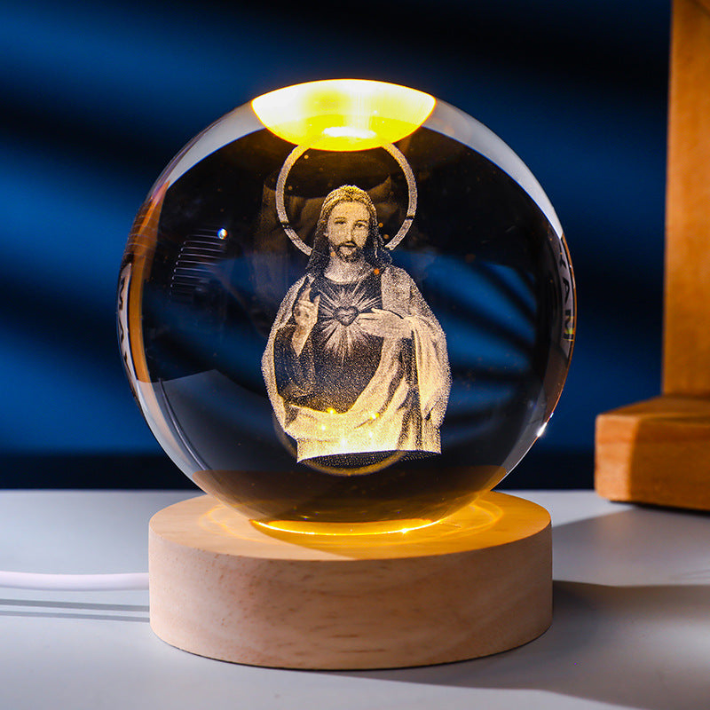 Crystal ball night light