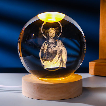 Crystal ball night light