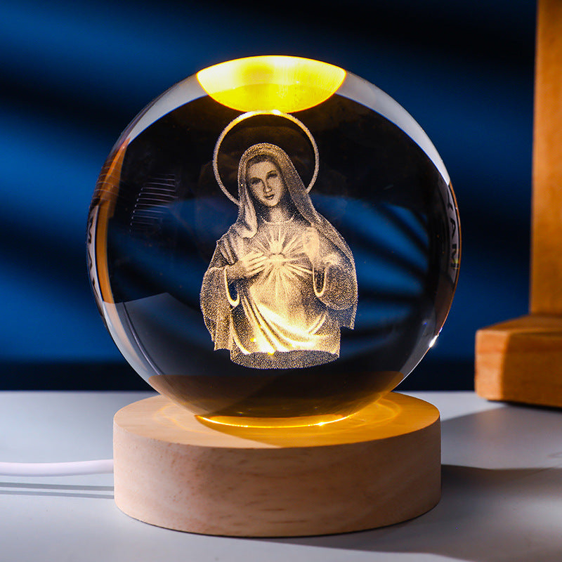 Crystal ball night light