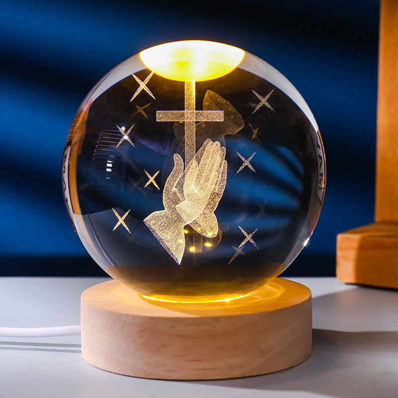 Crystal ball night light