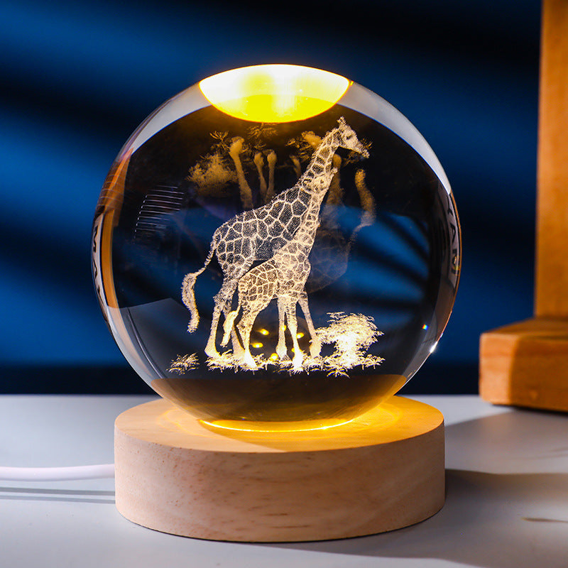 Crystal ball night light