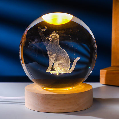 Crystal ball night light