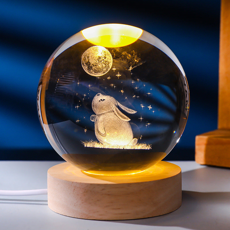 Crystal ball night light