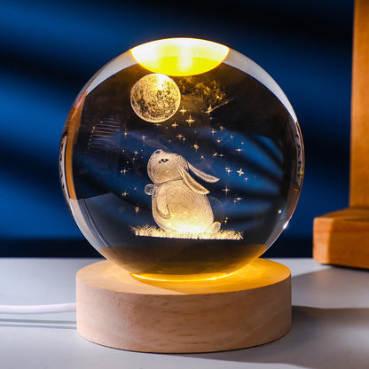 Crystal ball night light