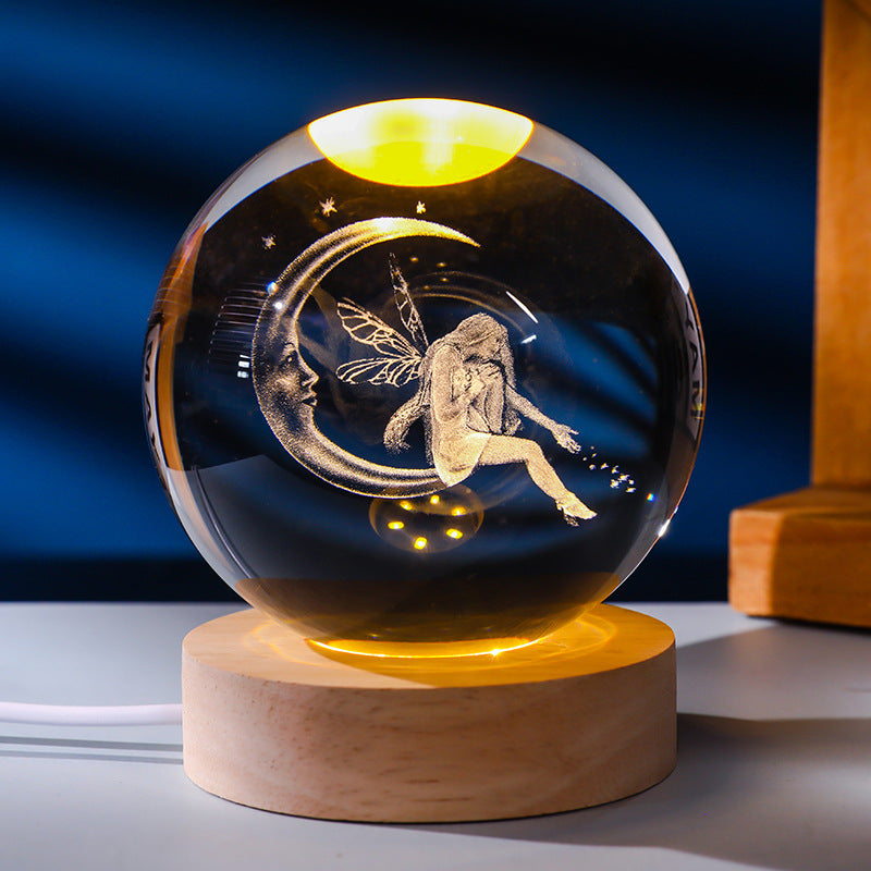 Crystal ball night light
