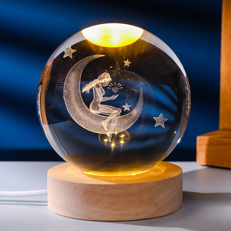 Crystal ball night light