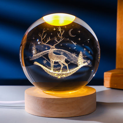 Crystal ball night light