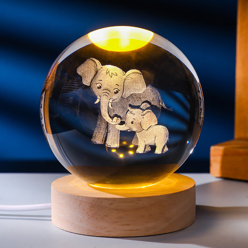 Crystal ball night light
