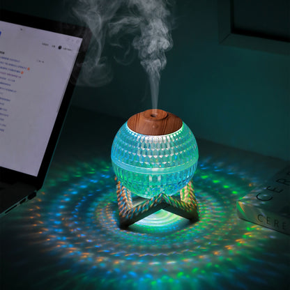 Crystal Ball USB Desktop Humidifier with Colorful Atmosphere Light