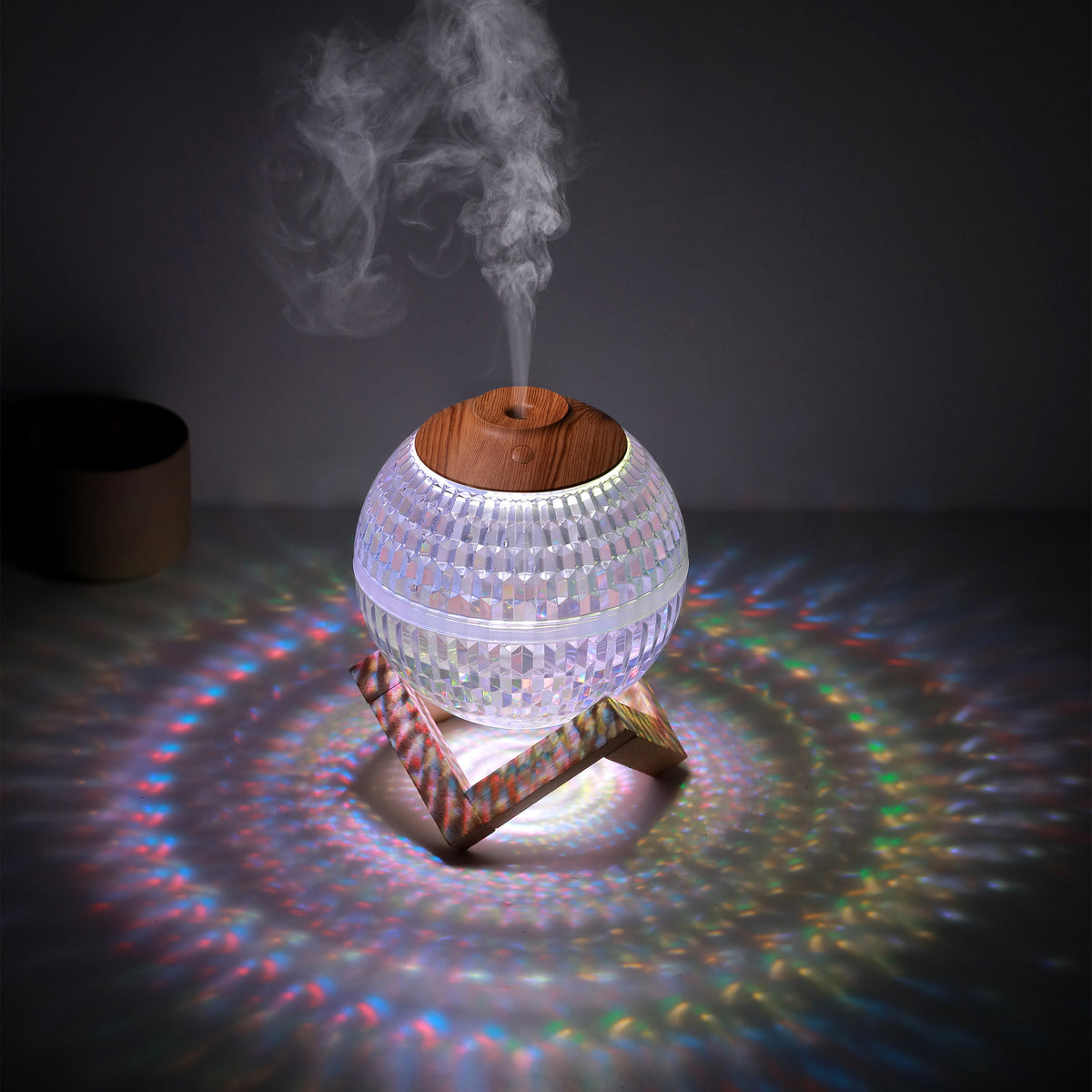Crystal Ball USB Desktop Humidifier with Colorful Atmosphere Light