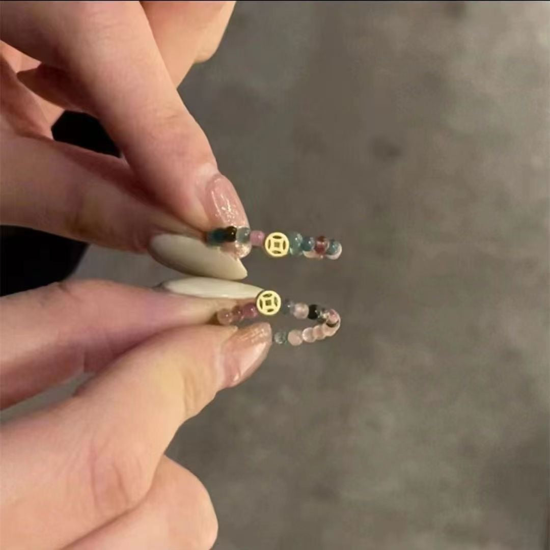 Crystal bead ring