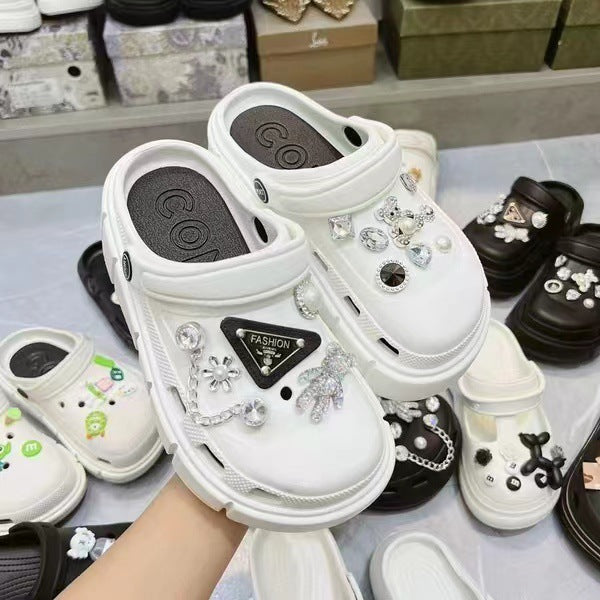 Crystal Bear Shoe Buckles