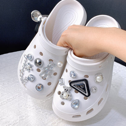 Crystal Bear Shoe Buckles