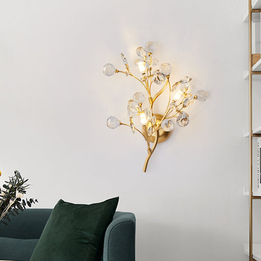 Crystal bedroom bedside lamp