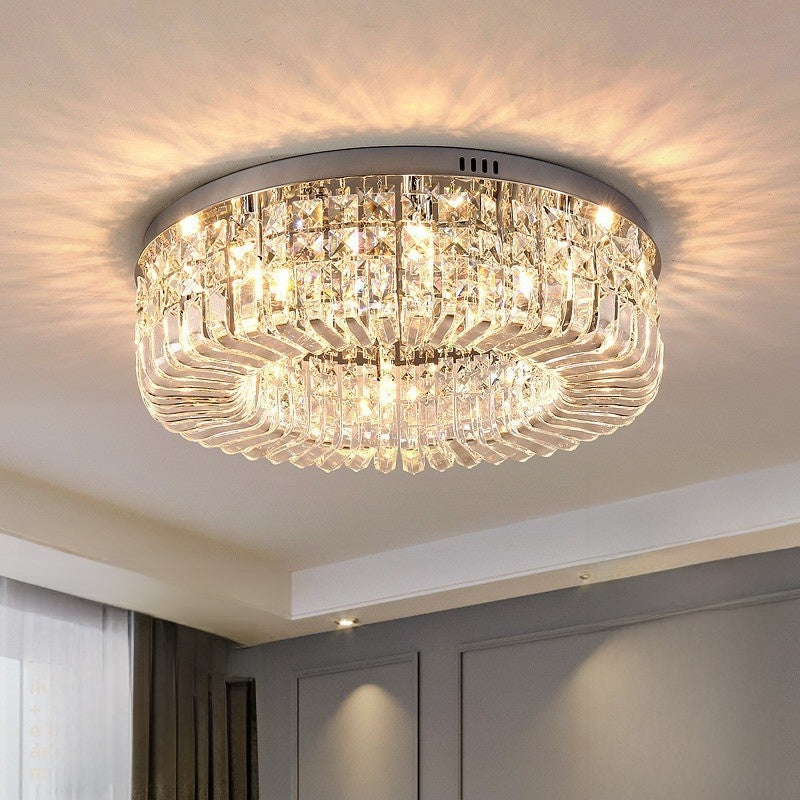 Crystal Ceiling Lamp Modern Italian Style Living Room Lighting