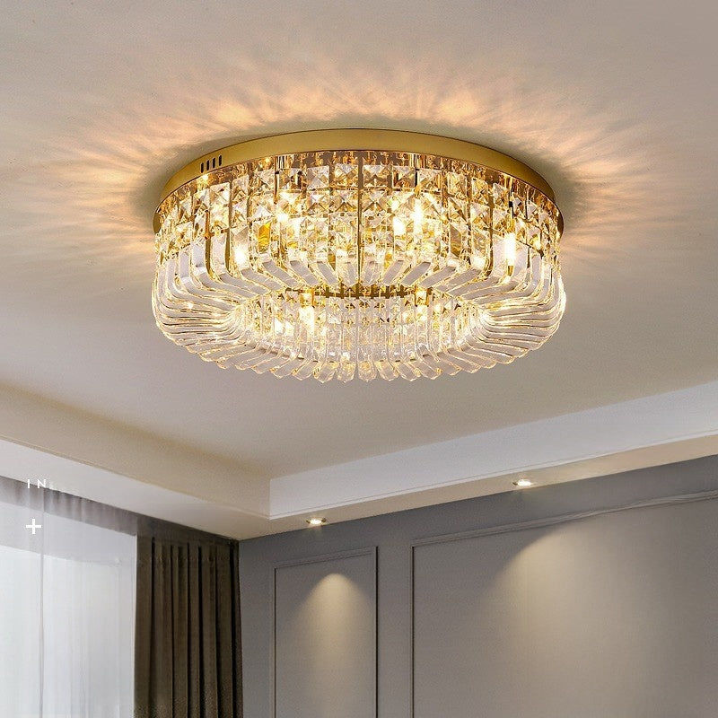 Crystal Ceiling Lamp Modern Italian Style Living Room Lighting
