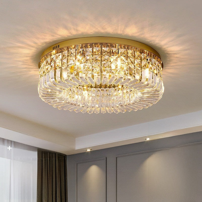 Crystal Ceiling Lamp Modern Italian Style Living Room Lighting
