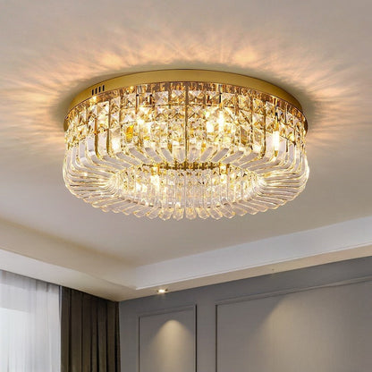 Crystal Ceiling Lamp Modern Italian Style Living Room Lighting