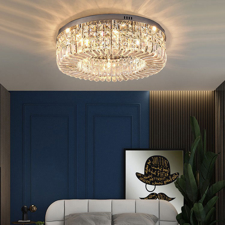 Crystal Ceiling Lamp Modern Italian Style Living Room Lighting
