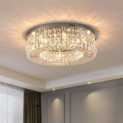 Crystal Ceiling Lamp Modern Italian Style Living Room Lighting