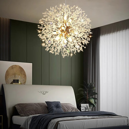 Crystal chandelier restaurant lamp