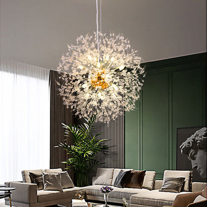 Crystal chandelier restaurant lamp