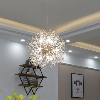 Crystal chandelier restaurant lamp