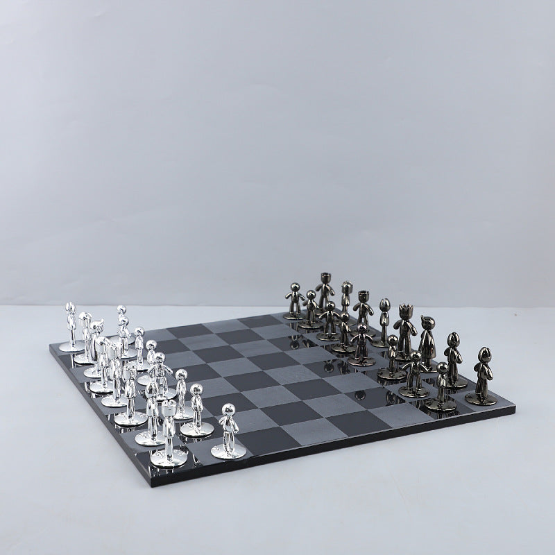 Crystal Chess Board Decor
