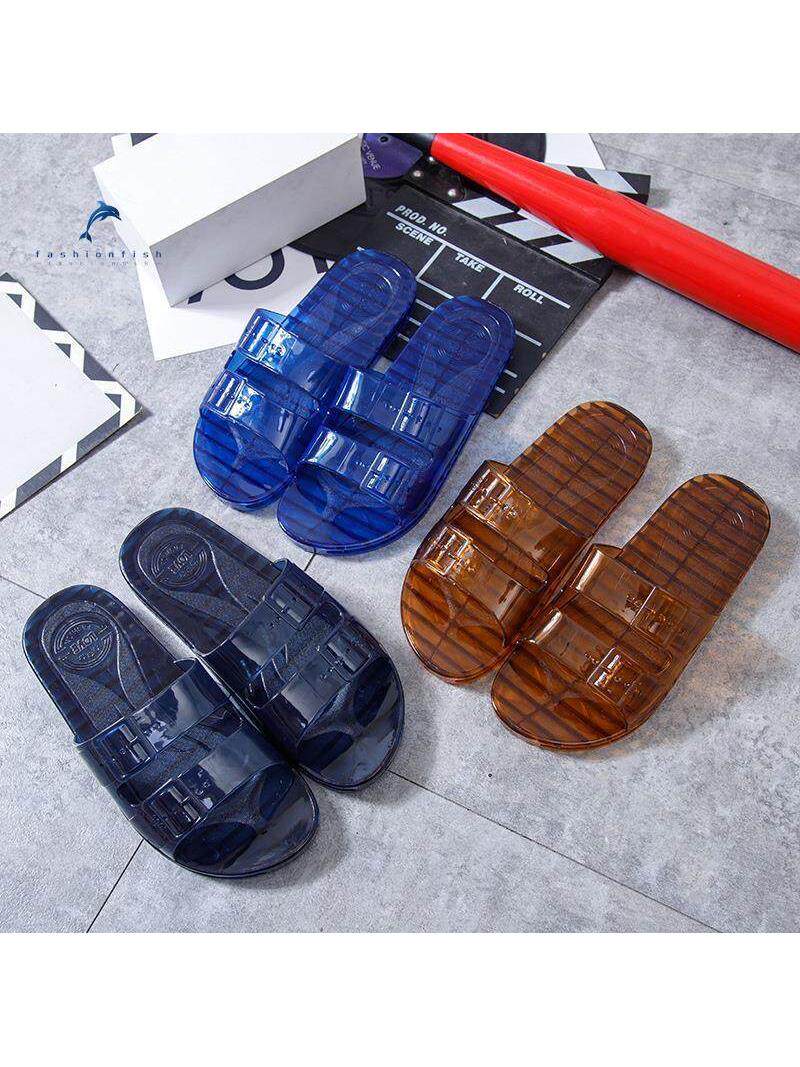 Crystal Clear Rubber House Slippers
