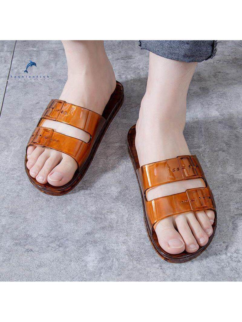 Crystal Clear Rubber House Slippers