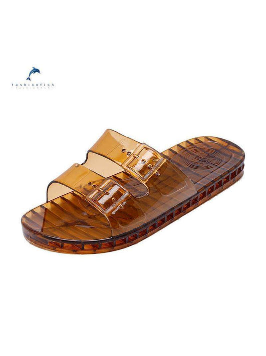 Crystal Clear Rubber House Slippers