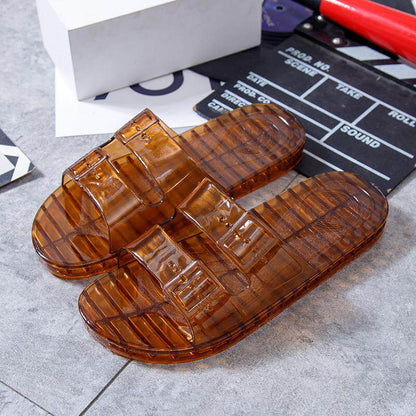 Crystal Clear Rubber House Slippers