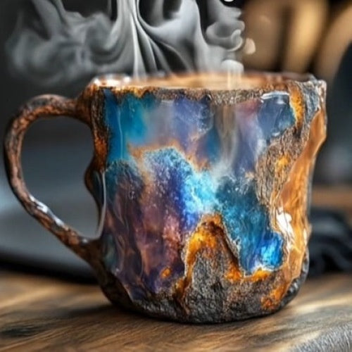 Crystal Coffee Mugs Imitation Mineral Crystal Coffee Resin Cup