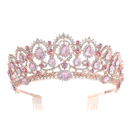 Crystal crown headdress