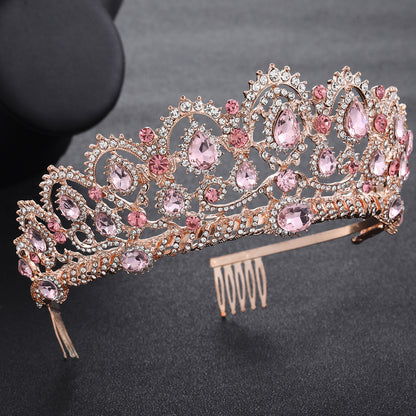 Crystal crown headdress