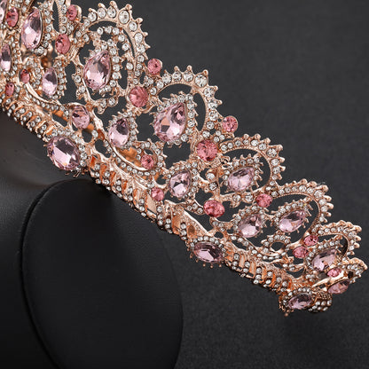 Crystal crown headdress
